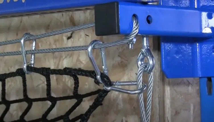 Photo showing Racknets 3.0 or 5.0 attached using karabiner clips.